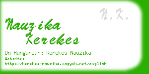 nauzika kerekes business card